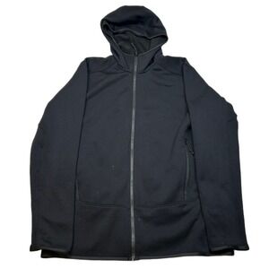 Kirkland Signature Fleece Hoodie Mens Medium Black Jacket‎ Full Zip